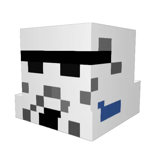 peterspp Minecraft avatar head, 3D render