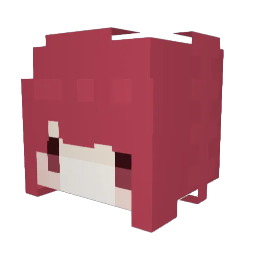 petetu Minecraft avatar head, 3D render
