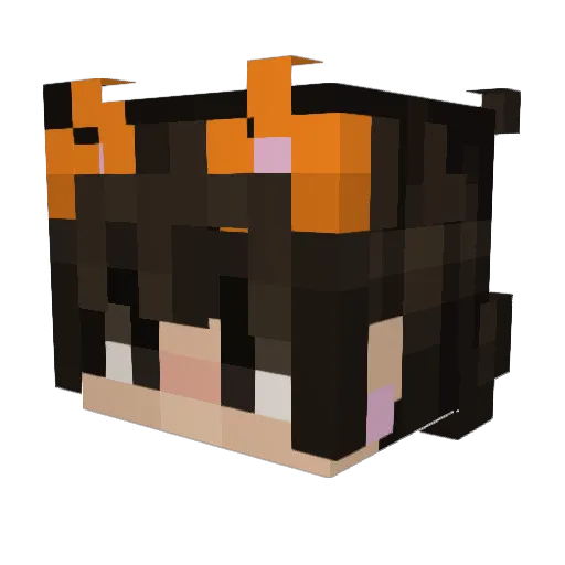 peteyezy Minecraft avatar head, 3D render