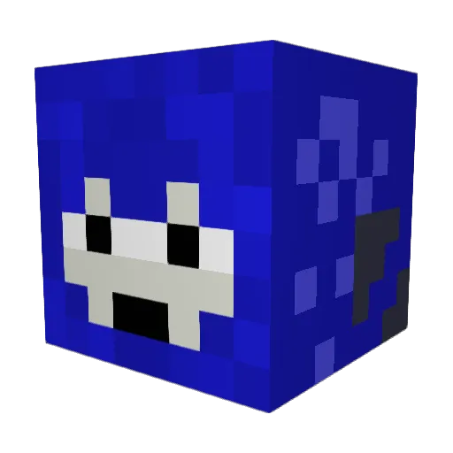 pethetique Minecraft avatar head, 3D render