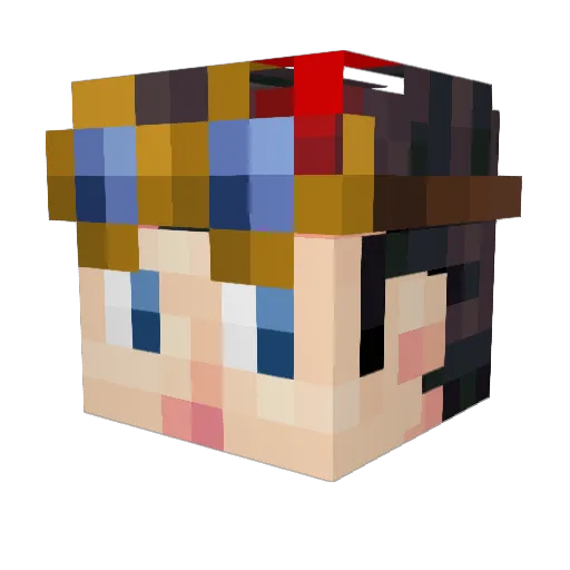 petiben Minecraft avatar head, 3D render