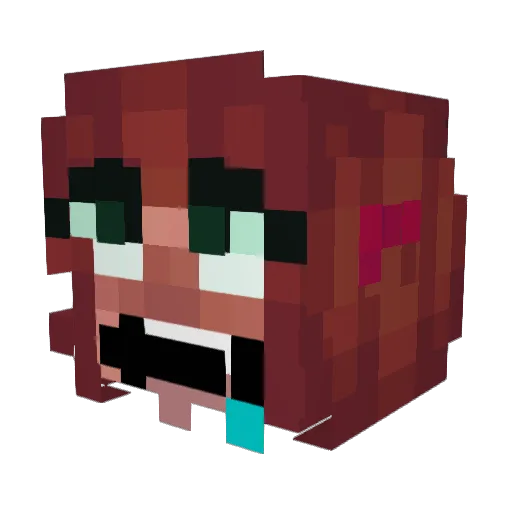 petitemaneater Minecraft avatar head, 3D render