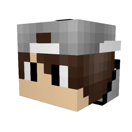 petitnic Minecraft avatar head, 3D render