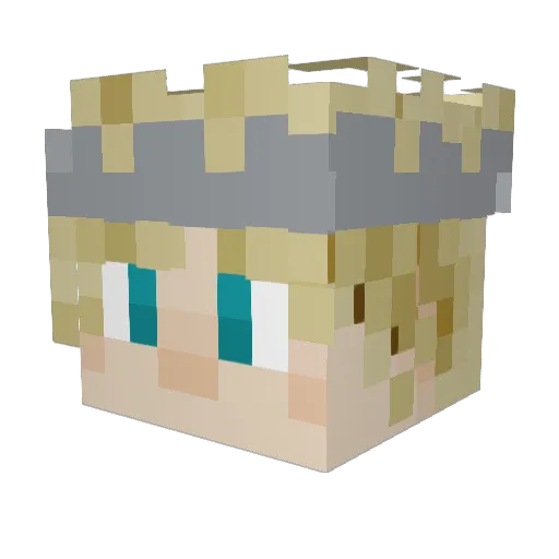 petlover64 Minecraft avatar head, 3D render