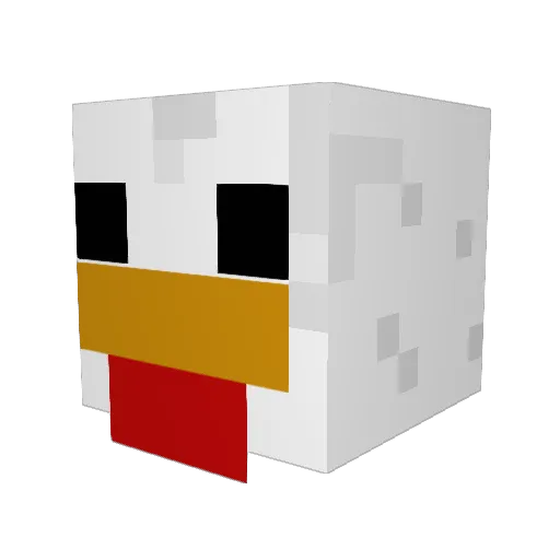 petrosxo Minecraft avatar head, 3D render
