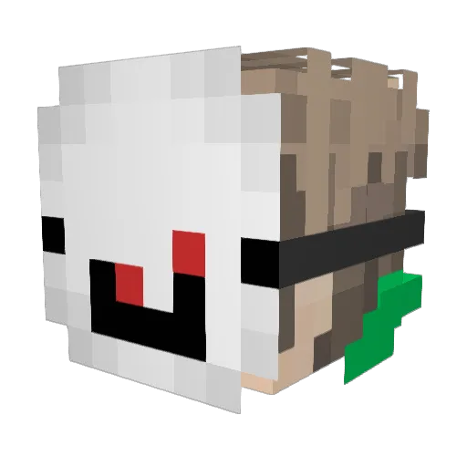 petrpetr77 Minecraft avatar head, 3D render