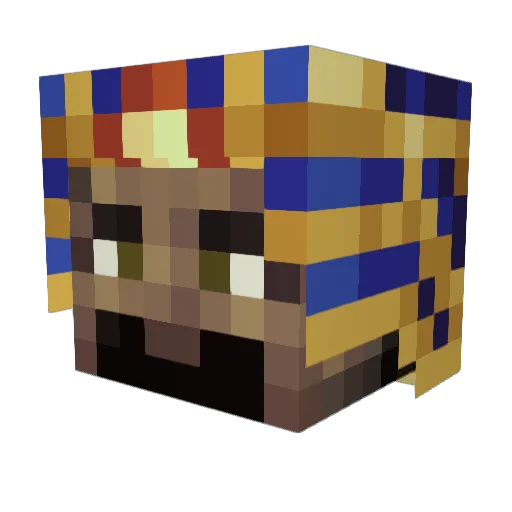 petrus1 Minecraft avatar head, 3D render