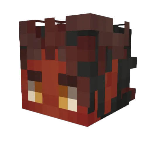 petsnail Minecraft avatar head, 3D render