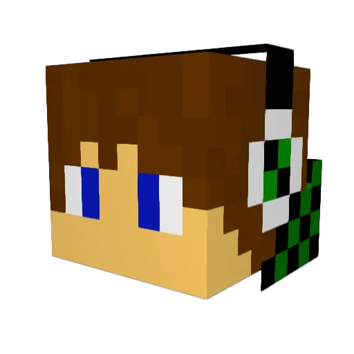 petterav Minecraft avatar head, 3D render