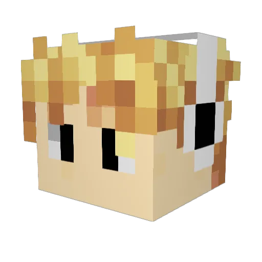 petterstubben Minecraft avatar head, 3D render