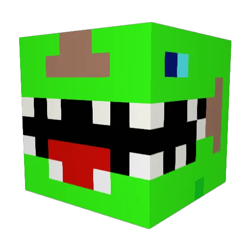 petttergp Minecraft avatar head, 3D render