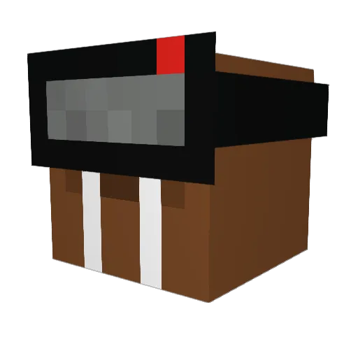 petwalrus Minecraft avatar head, 3D render