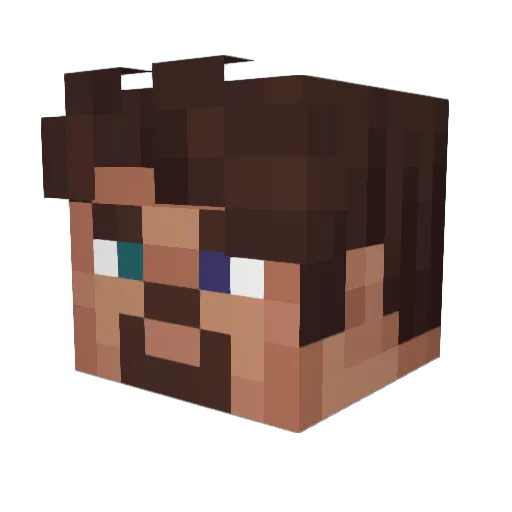 petyhov Minecraft avatar head, 3D render