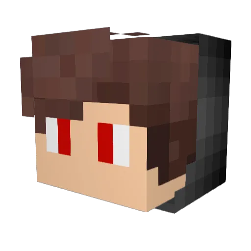 peukenroken Minecraft avatar head, 3D render
