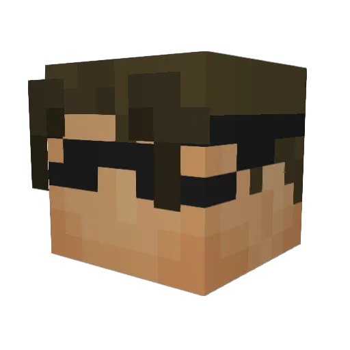 pewdiepie5572 Minecraft avatar head, 3D render