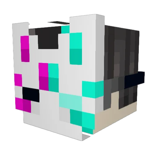 pewdypvp Minecraft avatar head, 3D render