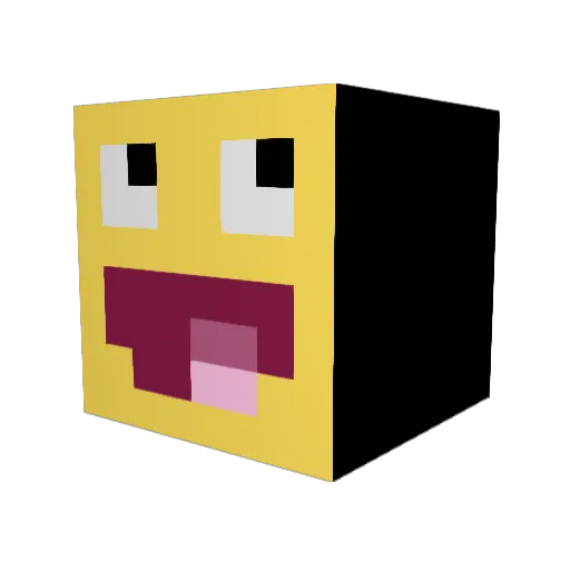 pewe46 Minecraft avatar head, 3D render