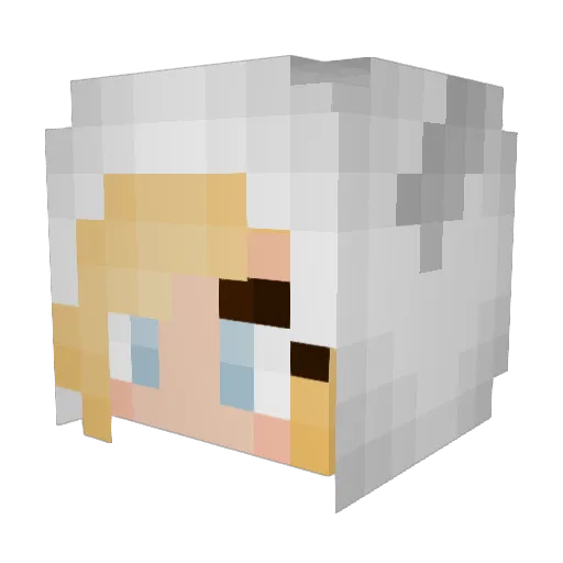 pewnice Minecraft avatar head, 3D render