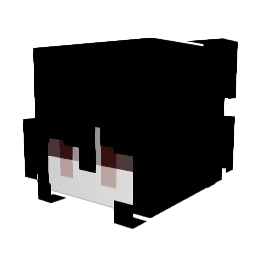 pewnypink Minecraft avatar head, 3D render