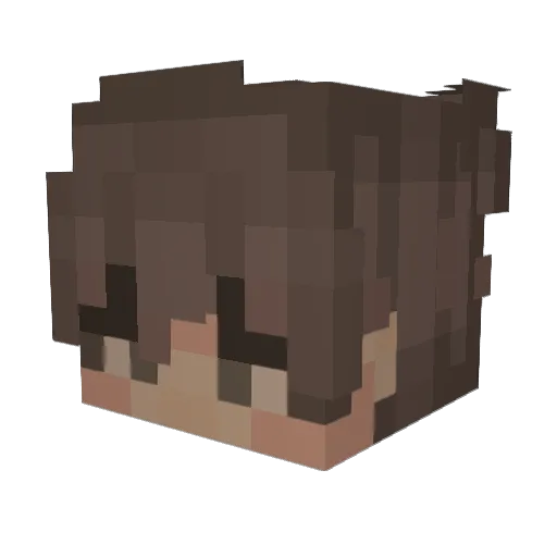 pewzier Minecraft avatar head, 3D render