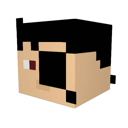 pexe47 Minecraft avatar head, 3D render