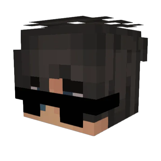 pexol_19 Minecraft avatar head, 3D render