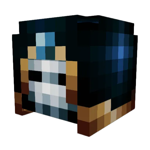 pexxer Minecraft avatar head, 3D render