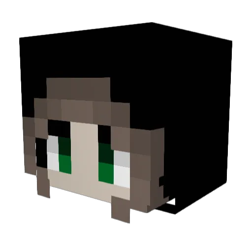 peys Minecraft avatar head, 3D render