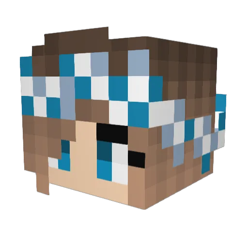 peytongustin Minecraft avatar head, 3D render