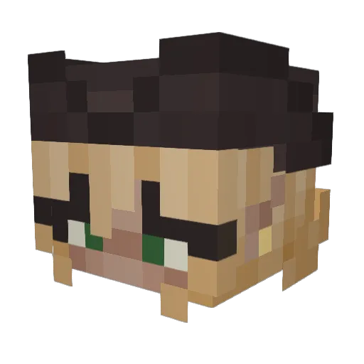 pezdispenser3 Minecraft avatar head, 3D render