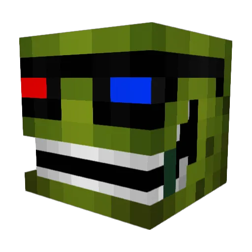pezi01 Minecraft avatar head, 3D render