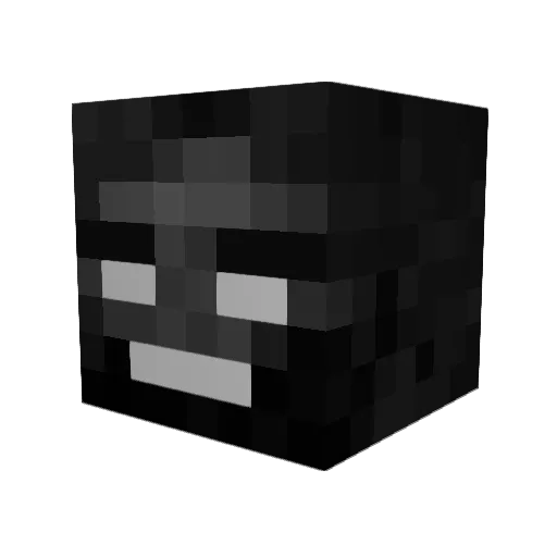 pezzable Minecraft avatar head, 3D render