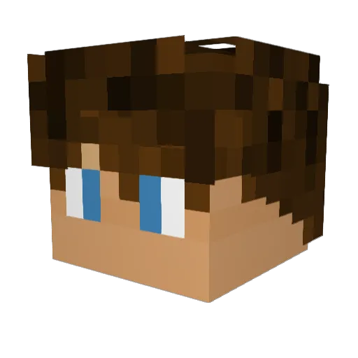 pfj71 Minecraft avatar head, 3D render