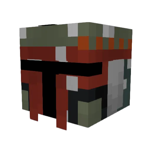 pgabbo Minecraft avatar head, 3D render