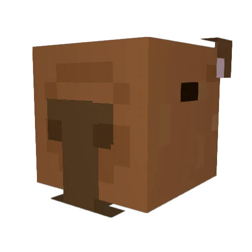 pgates Minecraft avatar head, 3D render