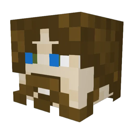 pgc_lord Minecraft avatar head, 3D render