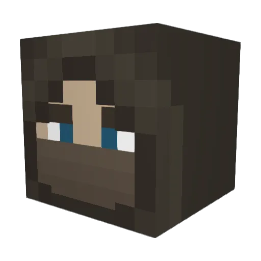 pger8049 Minecraft avatar head, 3D render