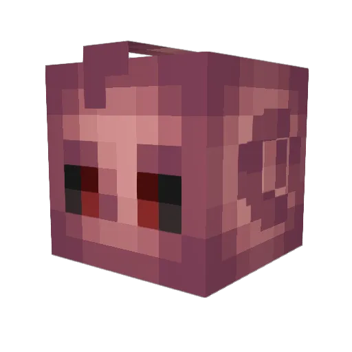 pgim Minecraft avatar head, 3D render