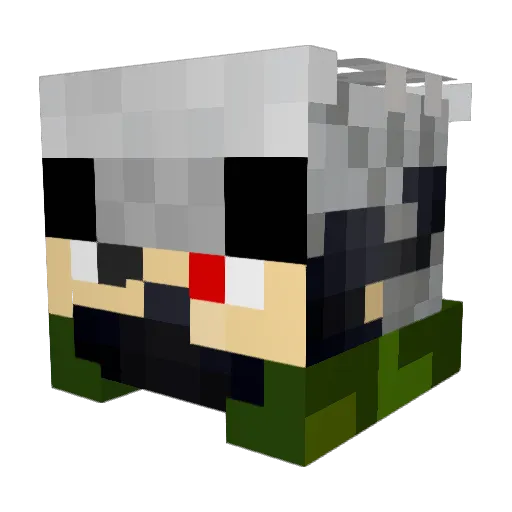 pgsurfer Minecraft avatar head, 3D render