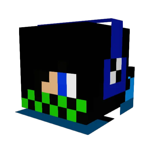 pgw32 Minecraft avatar head, 3D render