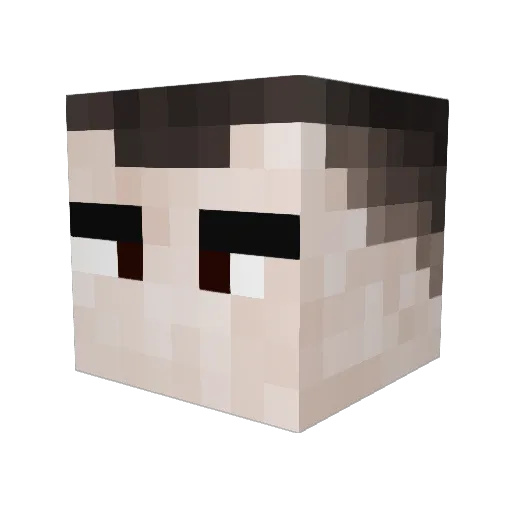 ph1905 Minecraft avatar head, 3D render