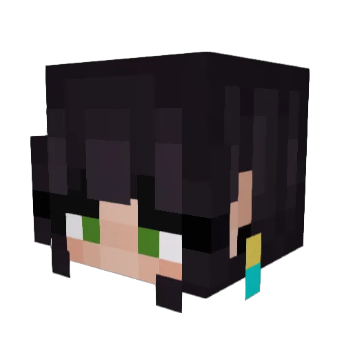 ph33rlus Minecraft avatar head, 3D render