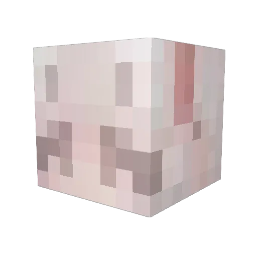 ph45 Minecraft avatar head, 3D render