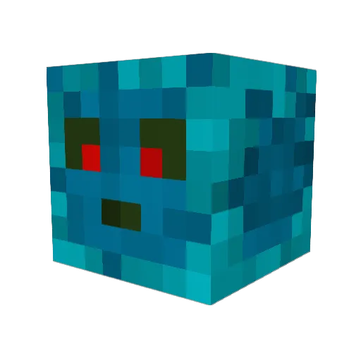 phage9 Minecraft avatar head, 3D render