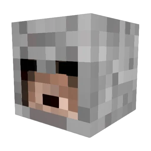 phalure Minecraft avatar head, 3D render