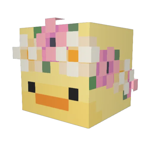 phamburger Minecraft avatar head, 3D render