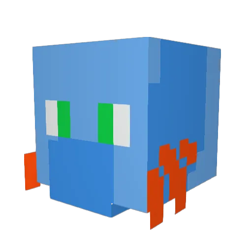 phampyy Minecraft avatar head, 3D render
