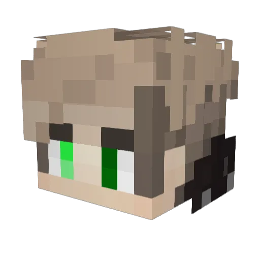 phamtomsoap Minecraft avatar head, 3D render