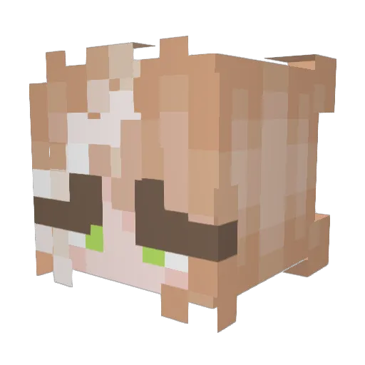 phantling Minecraft avatar head, 3D render