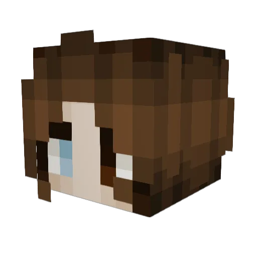phantomadz Minecraft avatar head, 3D render